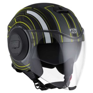 Agv Fluid Chicago S Matt Black / Yellow