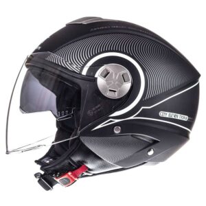 Mt Helmets City Eleven Sv Tron L Matt Black / White Pearl