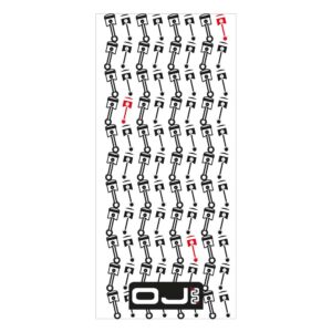 Oj Multiplo Pistons One Size White / Black / Red