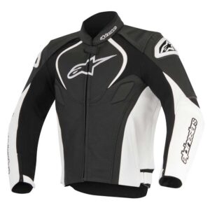 Alpinestars Jaws Leather Jacket 48 Black / White