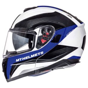Mt Helmets Atom Sv Tarmac S Pearl White Pearl / Black / Blue Brightness