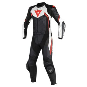 Dainese Avro D2 2pc Suit 48 Black / White / Red Fluo