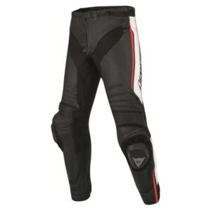 Dainese Misano Perforated Leather Pants 48 Black / White / Red Fluo