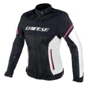 Dainese Air Frame D1 Lady Tex Jacket 46 Black / Vaporous Gray / Fuxia