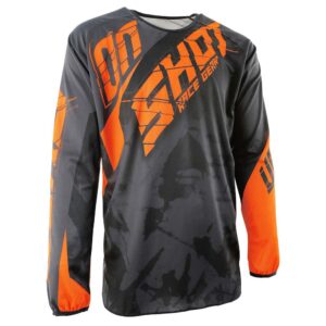 Shot Squad Jersey XL Grey / Orange Fluo