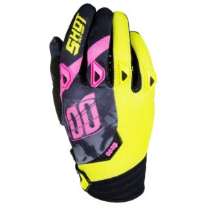 Shot Squad Gloves 10 Lime / Pink Fluo