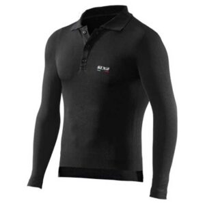 Sixs L/s Polo Shirt L All Black