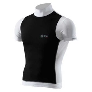 Sixs S/s Turtle Neck Tee With Protection XXL White