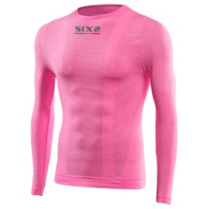 Sixs Tee Round Neck L/s L Pink Fluo
