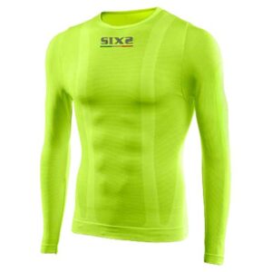 Sixs Tee Round Neck L/s M Yellow Fluo