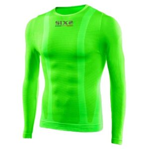 Sixs Tee Round Neck L/s L Green Fluo