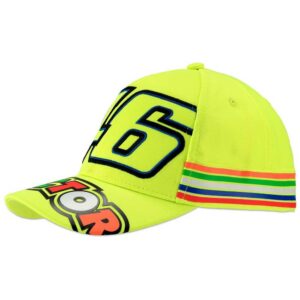 Vr46 Stripes Cap Classic One Size Fluo Yellow