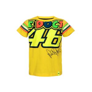 Vr46 Stripes T Shirt Classic 6-7 Yellow