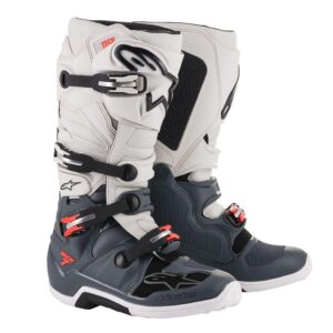 Alpinestars Tech 7 EU 48 Dark Gray / Light Gray / Red Fluo