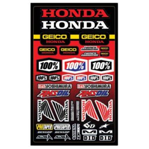 100percent Sticker Geico/honda One Size