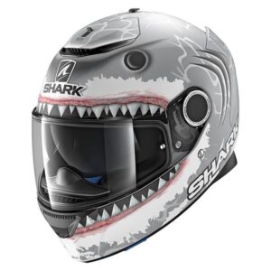 Shark Spartan Lorenzo White Shark Mat M Silver / White / Anthracite
