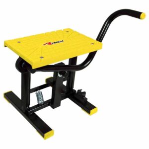 Rtech Foot Lift Bike Stand With Cross Tpu Plate One Size Yellow