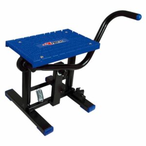 Rtech Foot Lift Bike Stand With Cross Tpu Plate One Size Blue