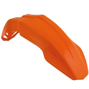 Rtech Vented Front Fender Supermoto Universal One Size Orange