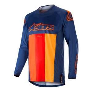 Alpinestars Techstar Venom Jersey S Dark Blue Red Tangerine