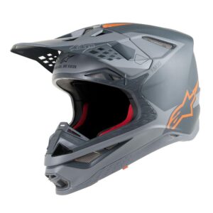 Alpinestars Supertech S M10 Meta L Anthracite Gray Orange Fluo
