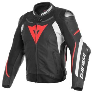 Dainese Super Speed 3 Leather 54 Black / White / Fluo Red
