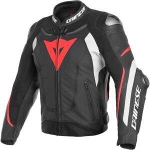 Dainese Super Speed 3 Performance Leather 44 Black / White / Fluo Red