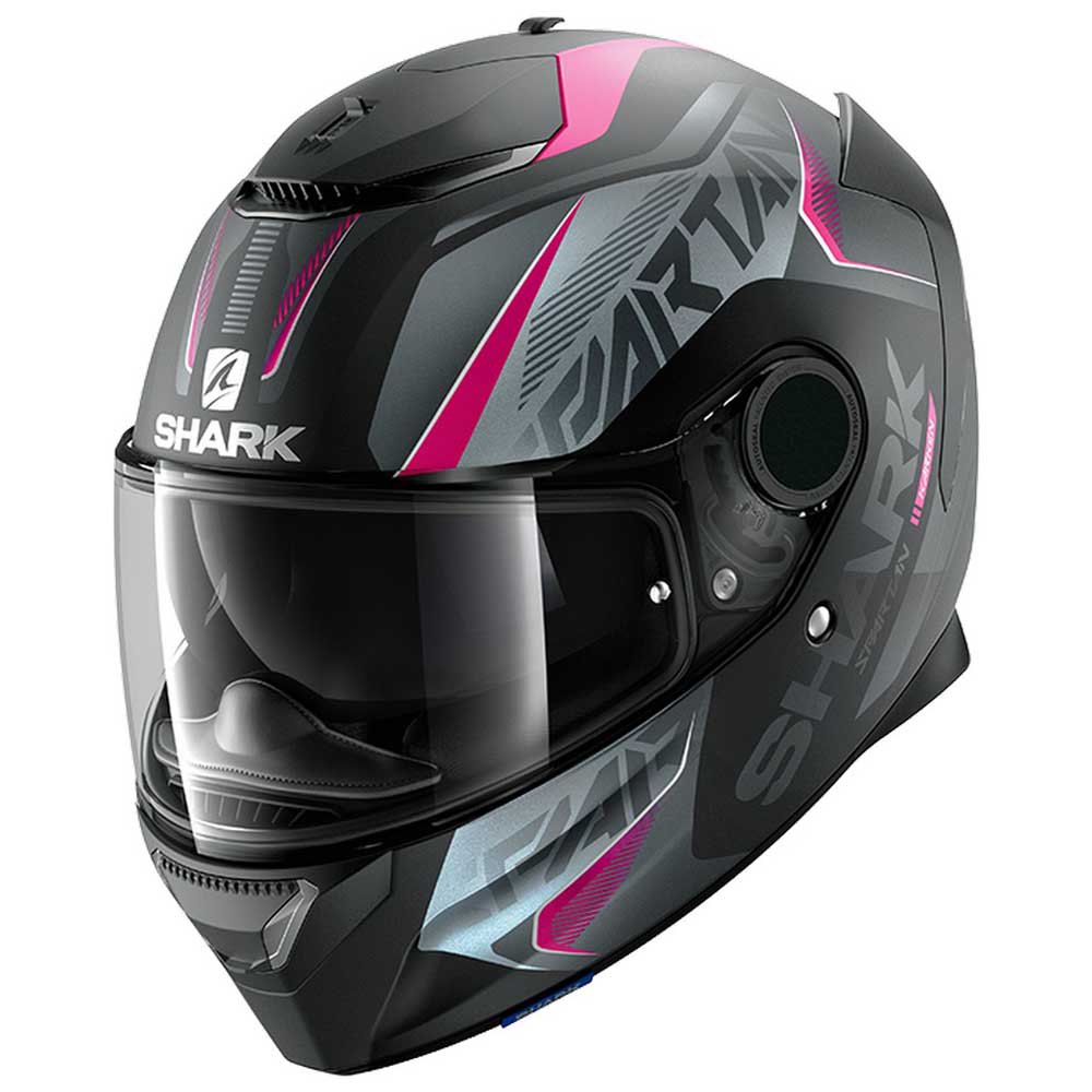 SHARK SPARTAN 1.2 BLANK: Casco Integrale In Fibra Di Vetro, Con Visiera Parasole E Pinlock, Taglia L - 2