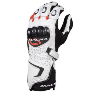 Macna Track R XS White / Black / Fluo Red