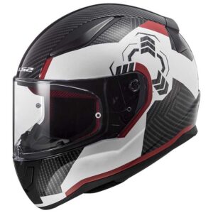 Ls2 Ff353 Rapid L Ghost / White / Black / Red