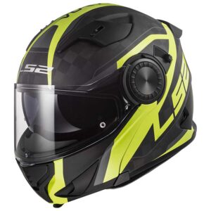 Ls2 Ff313 Vortex XL Frame / Matt Carbon / Gloss Hi Vis Yellow