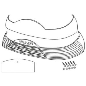 Shad Reflector Sh46 One Size Black / Red