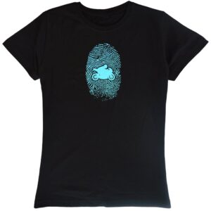 Kruskis Motorbiker Fingerprint L Black