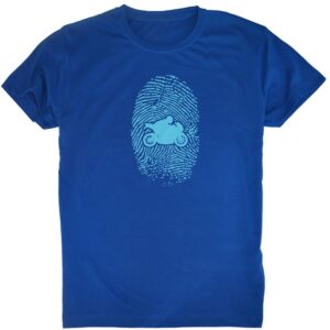 Kruskis Motorbiker Fingerprint L Royal Blue