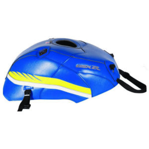 Bagster Tank Cover Suzuki Gsxr 1000 One Size Gitane Blue Blue / Deco Yellow Fluo / White / Pipping Argent