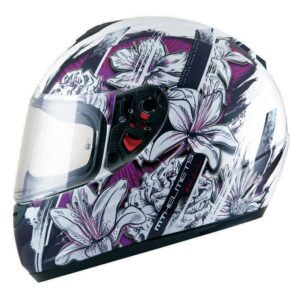 Mt Helmets Thunder Wild Garden L Pearl White
