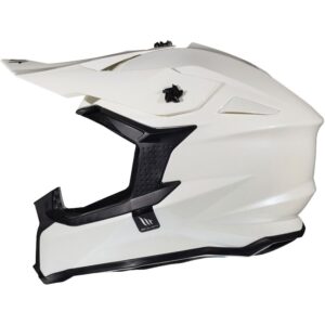 Mt Helmets Falcon Solid L White Pearl