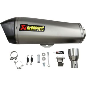 Akrapovic Muffler Mp3 400-500/satelis 400/fuoco 400-500/beverly 400-500/xevo 400 One Size Silver / Black