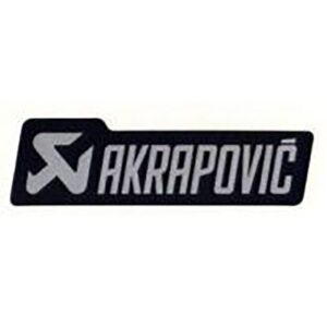 Akrapovic Sticker Mono Logo 135 x 40 mm Black / Silver