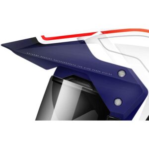 Mt Helmets Peak Synchrony Duo Sport Vintage One Size Gloss Pearl White / Blue / Red