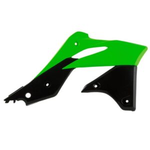 Rtech Radiator Shrouds Kawasaki Kx 250f 2013-2016 Neon Green / Black