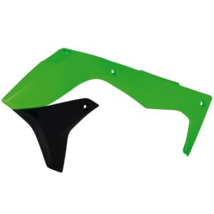 Rtech Radiator Shrouds Kawasaki Kx 450f 2016-2018 Green / Black / Green
