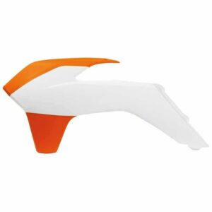 Rtech Radiator Shrouds Ktm Exc/exc-f/sx/sx-f 2013-2016 White / Orange