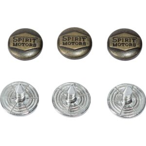 Spirit Motors Push Rivet Button 8 Mm 3 Units One Size Brass