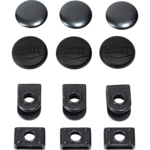 Spirit Motors Trouser Rubber Button With Hook 16 Mm 3 Units One Size Black