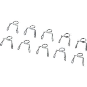 Hi Q Tools Fuel Feed Hose Clamps 6 Mm 10 Units One Size Silver