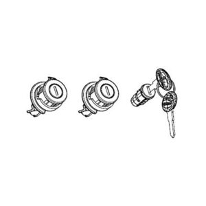 Shad Standard Lock&key System 3 Units One Size Red / Silver