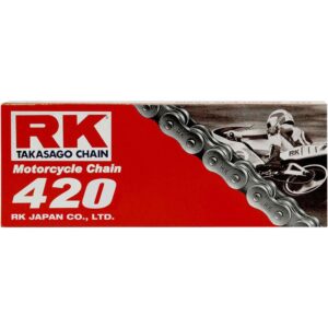 Rk 420 Standard Clip Non Seal Drive Chain 106 Links Natural