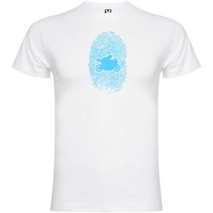 Kruskis Motorbiker Fingerprint XL White