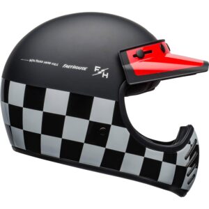 Bell Moto-3 XL Fasthouse Checkers Matte / Gloss Black / White / Red